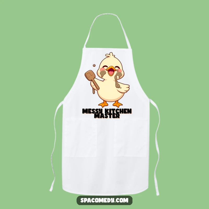 Funny Duck Mud Mask Apron: Cook with Spa Joy, Chef for a Hilarious Gift
