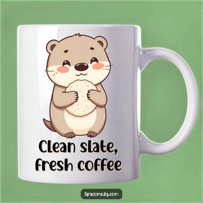 Funny Otter Loofah Mug - Adorable Clean Character Gift, Perfect for Spa and Bath Lovers