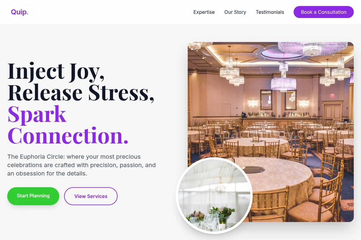 Quip Event Planning