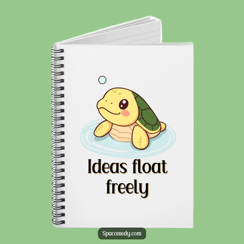 Funny Kawaii Turtle Notebook: Happy Soaking Turtle Ideas, Creative Funny Gift